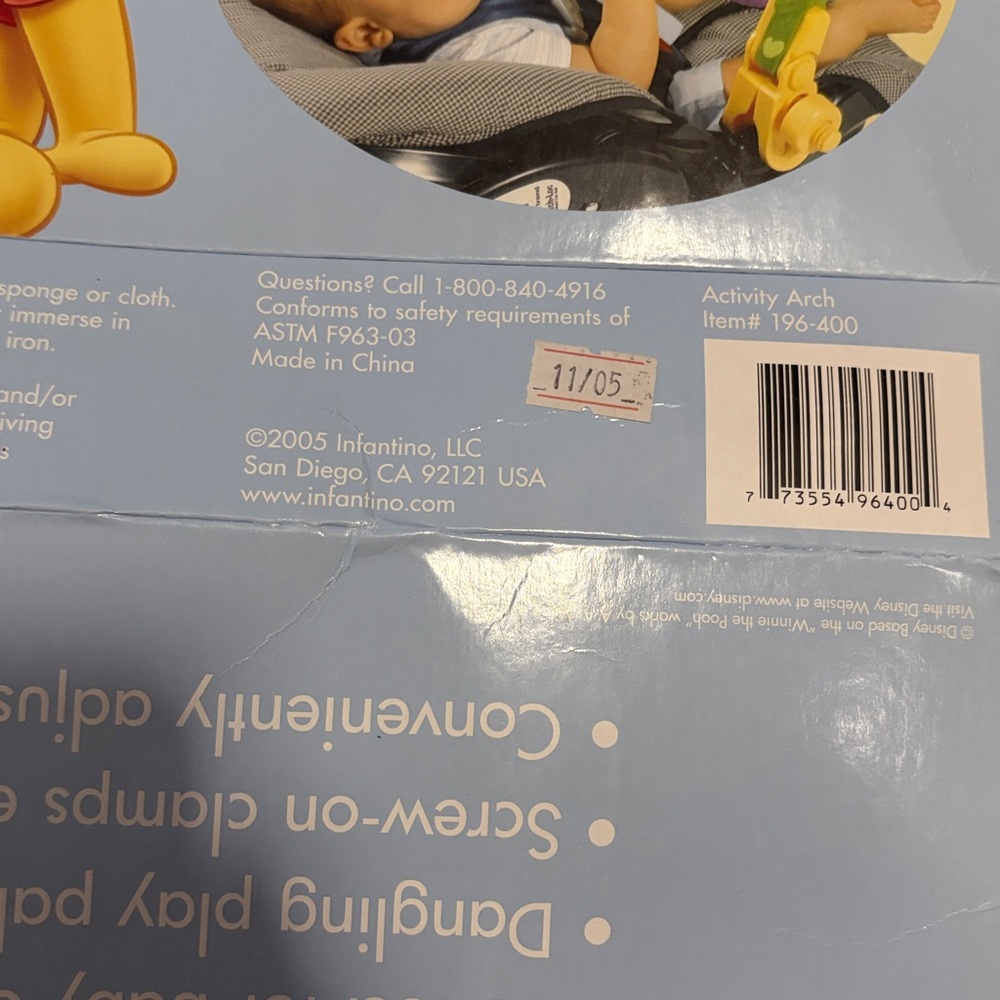 Infantino Disney Baby Activity Arch - Winnie the Pooh & Friends 2005 RARE NEW - Picture 16 of 16
